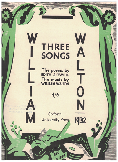 Picture of Three Songs, William Walton, lyrics Edith Sitwell, vocal solo