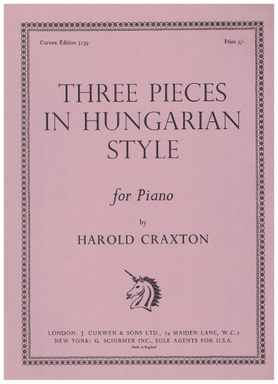Picture of Three Pieces in Hungarian Style, Harold Craxton