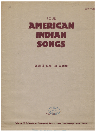 Picture of Four American Indian Songs, Charles Wakefield Cadman, low voice 