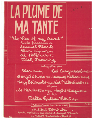 Picture of La Plume de ma Tante (My Aunt's Pen), Al Hoffman & Dick Manning