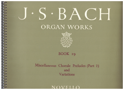Picture of J. S. Bach Organ Works Novello Book 19, ed. John E. West