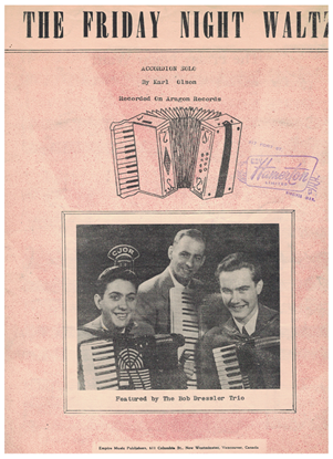 Picture of The Friday Night Waltz, Karl Olson, recorded by The Bob Dressler Trio, accordion solo