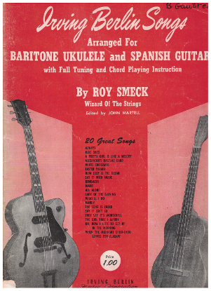 Picture of Irving Berlin Songs, arr. Roy Smeck, baritone ukulele 