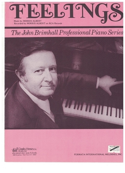 Picture of Feelings, Morris Albert, arr. John Brimhall, advanced piano solo