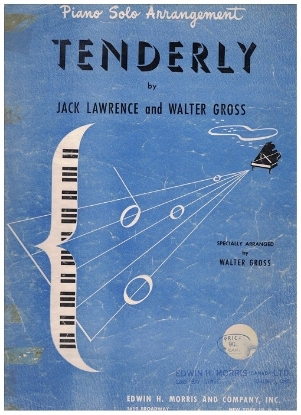 Picture of Tenderly, Jack Lawrence & Walter Gross, arr. Walter Gross, piano solo 