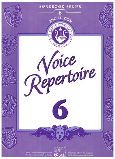 Picture of Voice Repertoire 6, 1998 2nd Edition, Royal Conservatory of Music, University of Toronto
