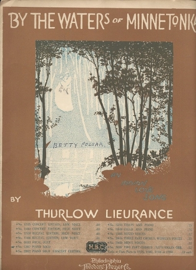 Picture of By The Waters of Minnetonka, Thurlow Lieurance, piano solo
