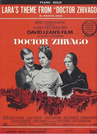 Picture of Lara's Theme from Doctor Zhivago, by Maurice Jarre, piano solo 