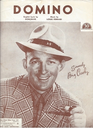 Picture of Domino, Jacques Plante & Louis Ferrari, sung by Bing Crosby