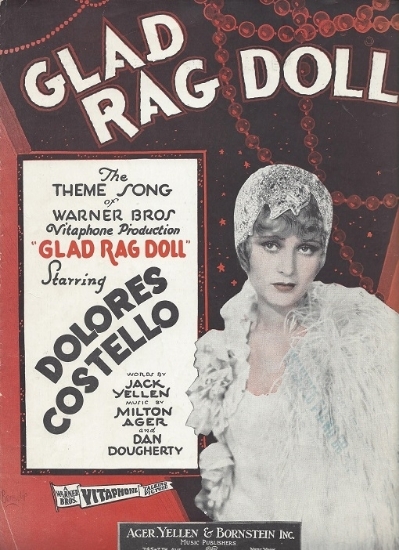 Picture of Glad Rag Doll, movie title song, Jack Yellen/ Milton Ager/ Dan Dougherty