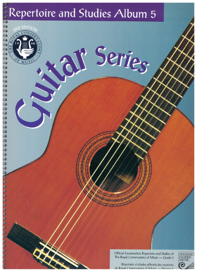 Picture of Guitar Grade 5 Exam Book, Repertoire & Studies, 1997 2nd Edition, Royal Conservatory of Music, University of Toronto