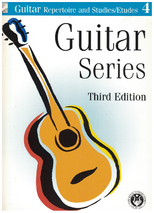 Picture of Guitar Grade 4 Exam Book, Repertoire & Studies, 2004 3rd Edition, Royal Conservatory of Music, University of Toronto, sheet music, out of print