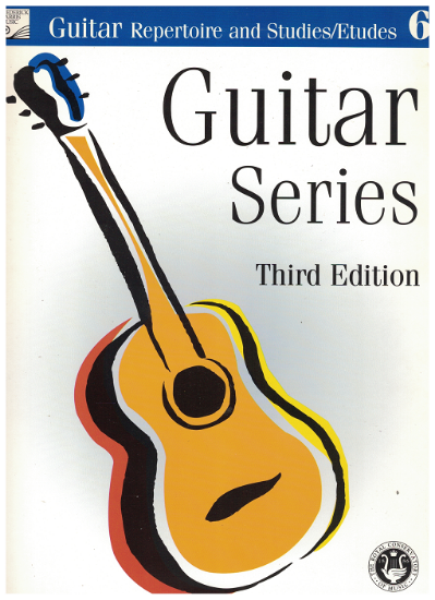 Picture of Guitar Grade 6 Exam Book, Repertoire & Studies, 2004 3rd Edition, Royal Conservatory of Music, University of Toronto