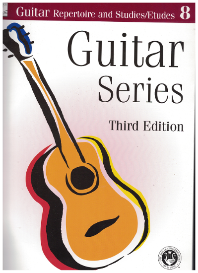 Picture of Guitar Grade 8 Exam Book, Repertoire & Studies, 2004 3rd Edition, Royal Conservatory of Music, University of Toronto