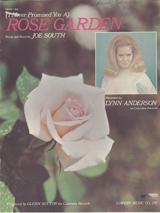 Picture of I Never Promised You a Rose Garden, Joe South, recorded by Lynn Anderson