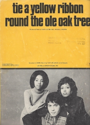 Picture of Tie A Yellow Ribbon Round The Ole Oak Tree, Irwin Levine & L Russell Brown, recorded by Tony Orlando & Dawn