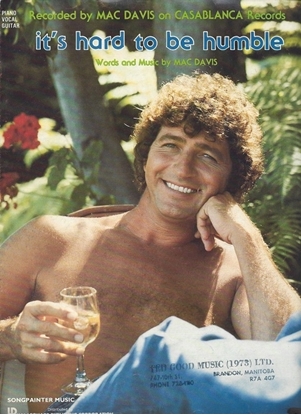 Picture of It's Hard To Be Humble, written & recorded by Mac Davis
