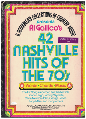Picture of 42 Nashville Hits of the 70's, from the Al Gallico Music Corp