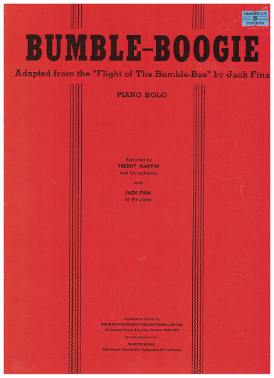 Picture of Bumble-Boogie, Jack Fina, recorded by Freddy Martin & His Orchestra