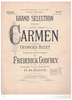 Picture of Carmen, Georges Bizet, arr. H. M. Higgs & Frederick Godfrey, piano solo selections