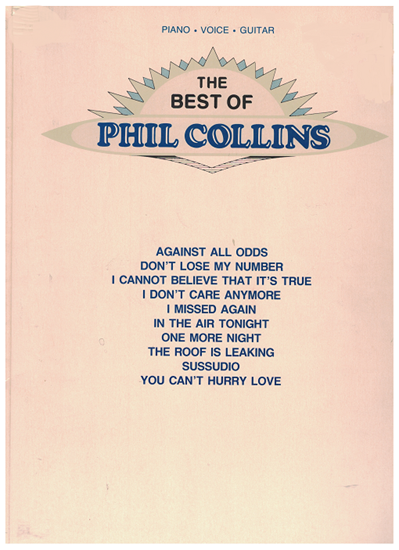 Picture of Phil Collins...The Best of, songbook