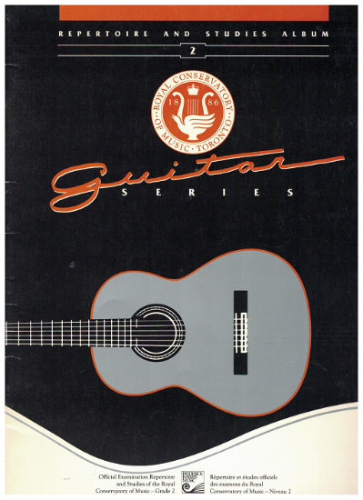 Picture of Guitar Grade 2 Exam Book, Repertoire & Studies, 1989 Edition, Royal Conservatory of Music, University of Toronto