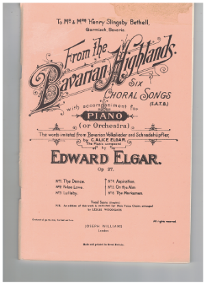 Picture of From the Bavarian Highlands, Edward Elgar Opus 27
