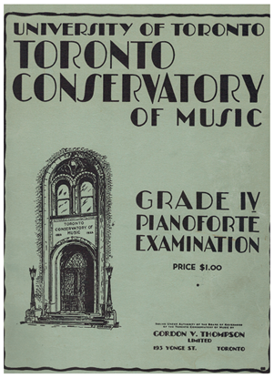 Picture of Royal Conservatory of Music, Grade  4 Piano Exam Book, 1935 Edition, University of Toronto