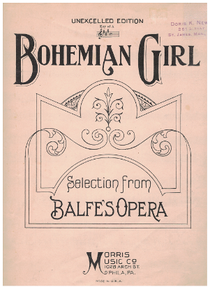 Picture of Bohemian Girl, Michael William Balfe, arr. H. Cramer, piano solo selections