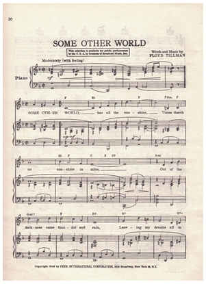 Picture of Some Other World, written & recorded by Floyd Tillman
