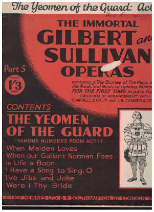 Picture of The Yeoman of the Guard Act 1, Gilbert & Sullivan