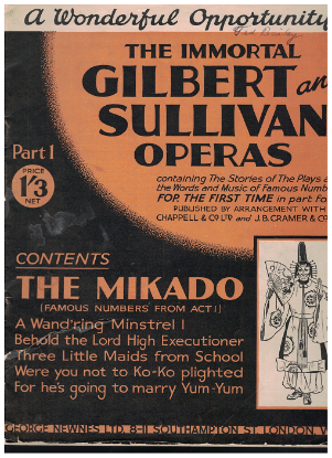 Picture of The Mikado Act 1, Gilbert & Sullivan