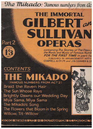 Picture of The Mikado Act 2, Gilbert & Sullivan