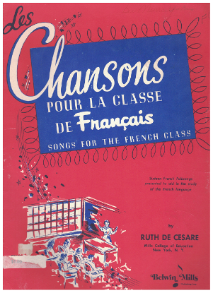 Picture of Chansons pour la classe Francais (Songs for the French Class), ed. Ruth Cesare