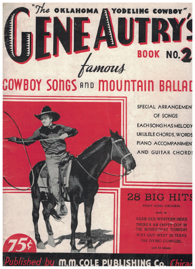 Picture of Gene Autry's Book No. 2, The Oklahoma Yodeling (Yodelling) Cowboy