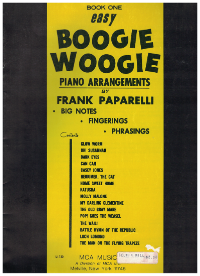 Picture of Boogie Woogie Book 1, easy, Frank Paparelli, piano solo 