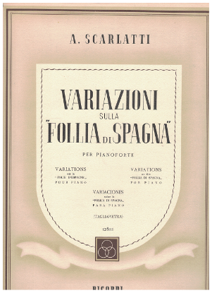 Picture of Variations on Follia di Spagna, Alessandro Scarlatti, piano solo