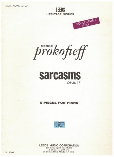 Picture of Sergei Prokofieff (Prokofiev), Sarcasms Op. 17, ed. Irwin Freundlich