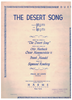 Picture of The Desert Song, operetta title song, Sigmund Romberg, vocal duet for soprano & tenor