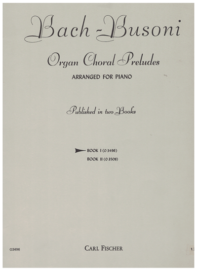 Picture of Bach Organ Chorale Preludes Book 1, transcr. F. Busoni, piano solo