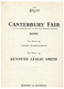 Picture of Canterbury Fair, James Dyrenforth & Kenneth Leslie-Smith, vocal solo