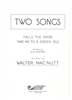 Picture of Take Me to a Green Isle, from "Two Songs", H. E. Foster & Walter MacNutt, vocal solo