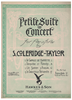 Picture of Petitie Suite de Concert, S. Coleridger-Taylor, piano solo songbook