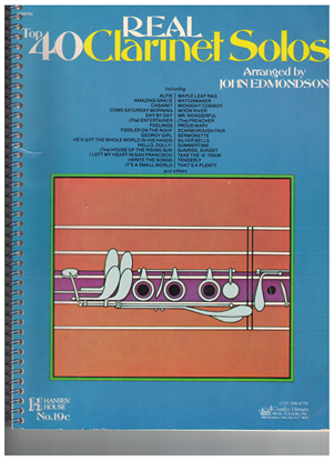 Picture of Top 40 Real Clarinet Solos, arr. John Edmondson, clarinet & piano songbook