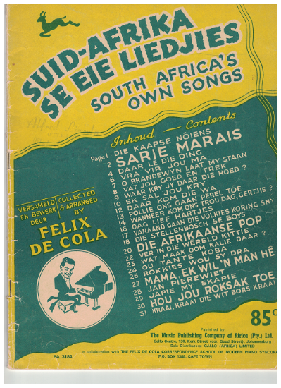 Picture of South Africa's Own Songs, arr. Felix De Cola