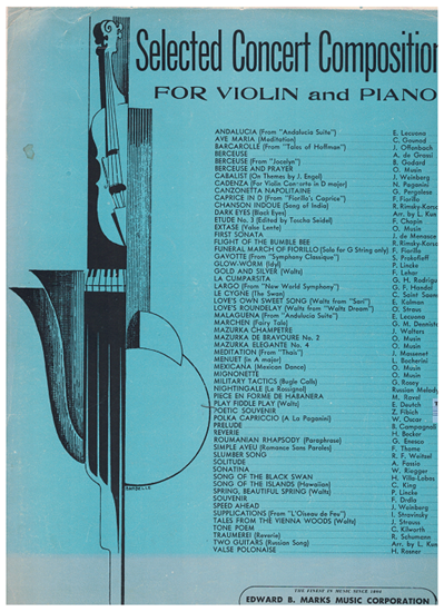 Picture of Poetic Souvenir, Zdenko Fibich, violin solo