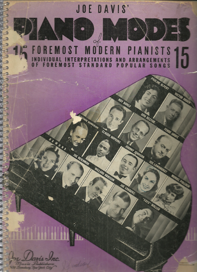 Picture of Joe Davis' Piano Modes of 15 Foremost Modern Pianists, piano solo 