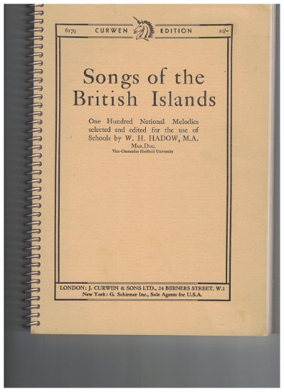 Picture of Songs of the British Islands, ed. W. H. Hadow