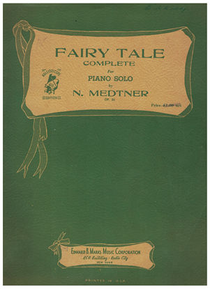 Picture of Fairy Tales, Nicolai Medtner Op. 26, piano solo