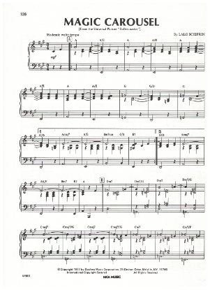 Picture of Magic Carousel, from movie "Rollercoaster", Lalo Schifrin, piano solo, pdf copy
